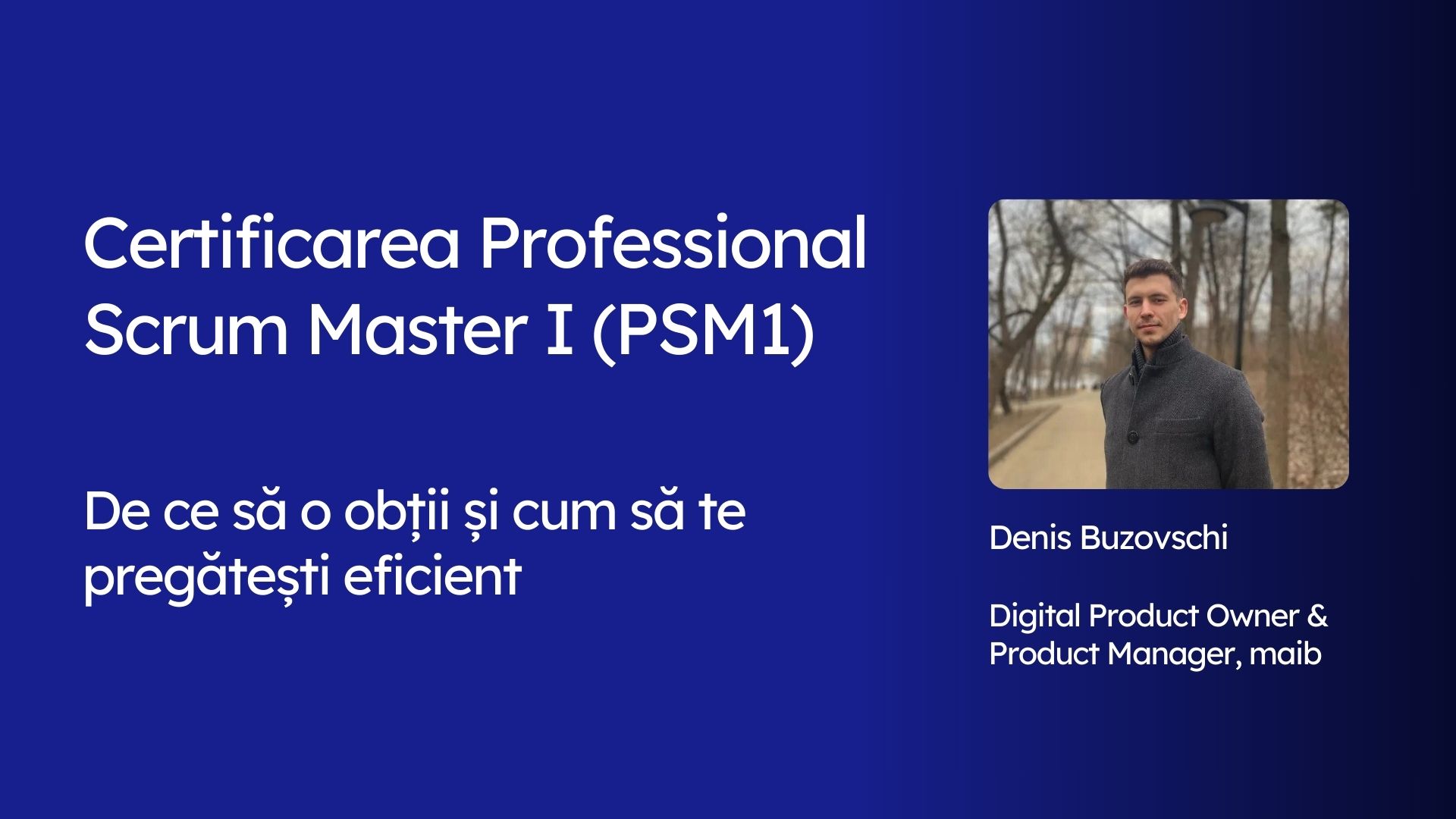 Certificari Scrum Master - Banner Vector Academy