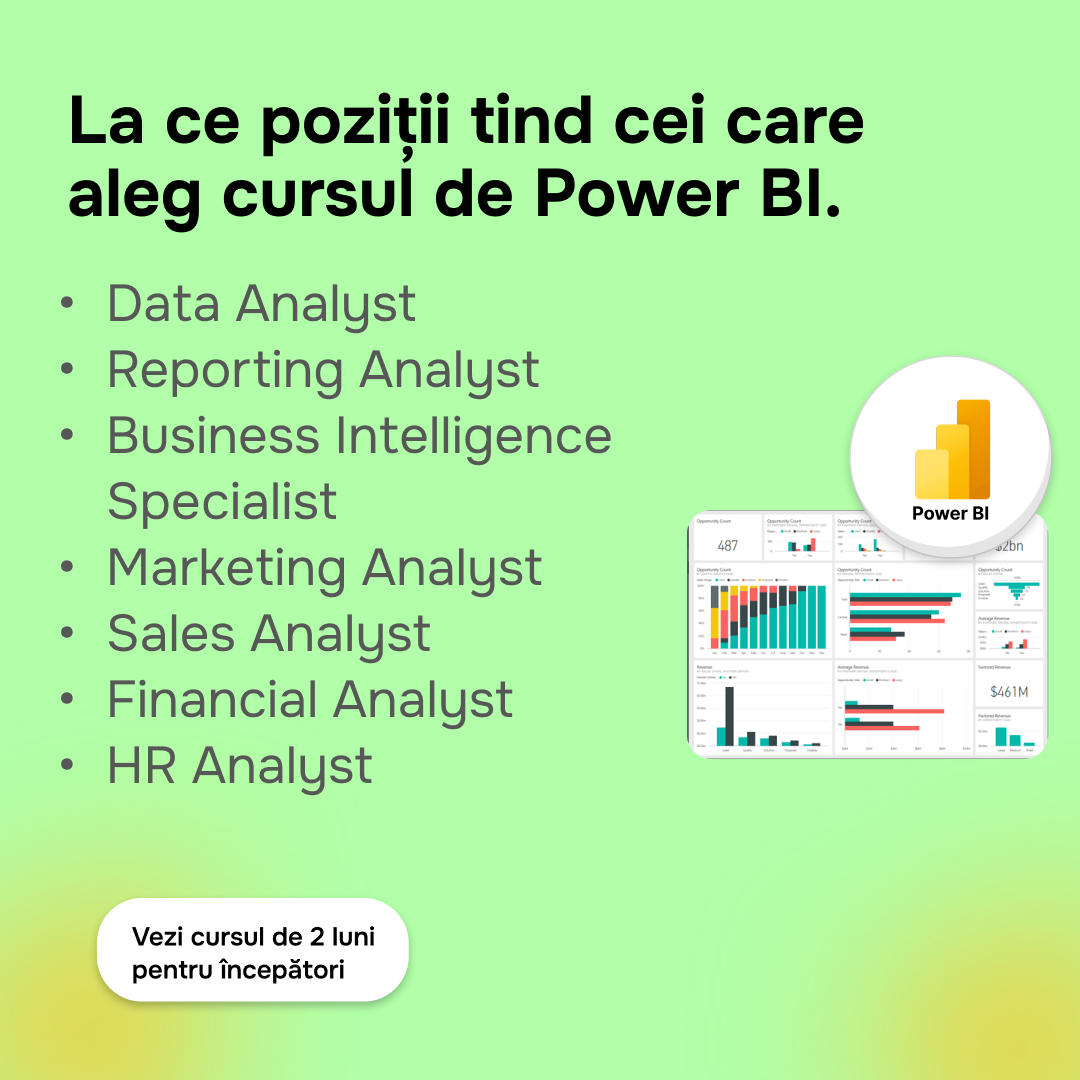 Știai că Power BI e instrument căutat și pentru cei care nu sunt în IT? picture